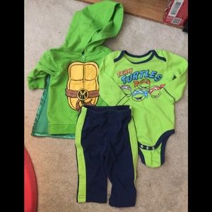 Infant Baby Ninja Turtle Bundle Clothes